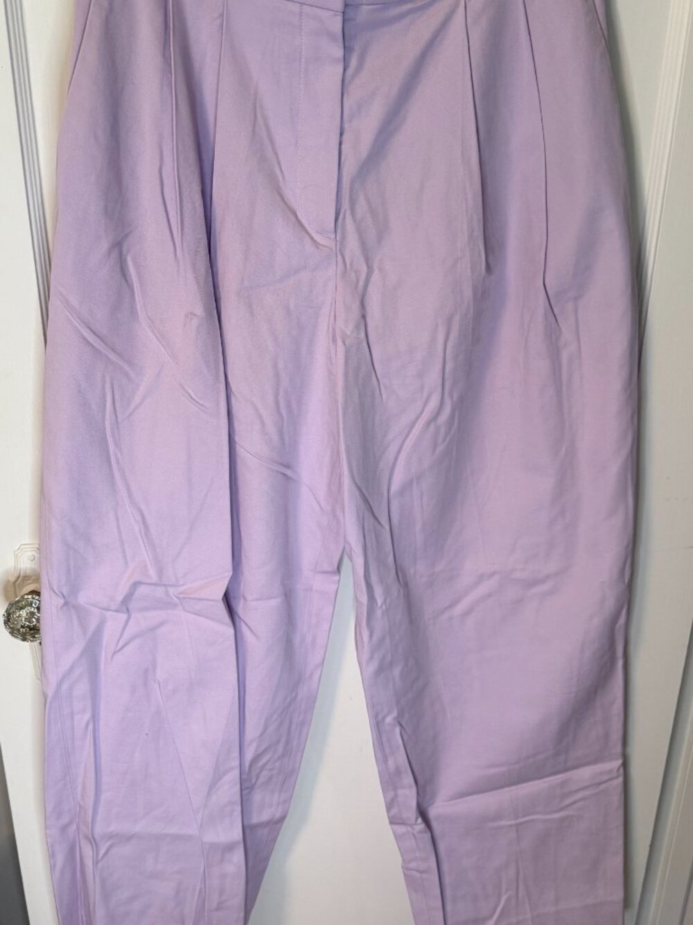 COS lilac cotton pants (size 10)